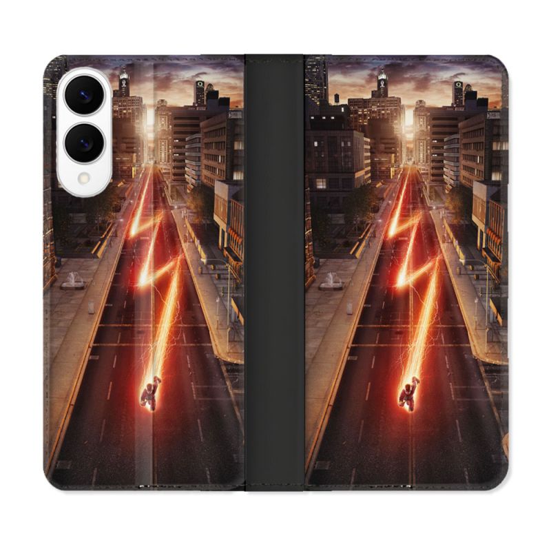 Housse Cuir Portefeuille Pour Samsung Galaxy S25 EDGE The Flash City