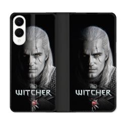 Housse Cuir Portefeuille Pour Samsung Galaxy S25 EDGE The Witcher Noir