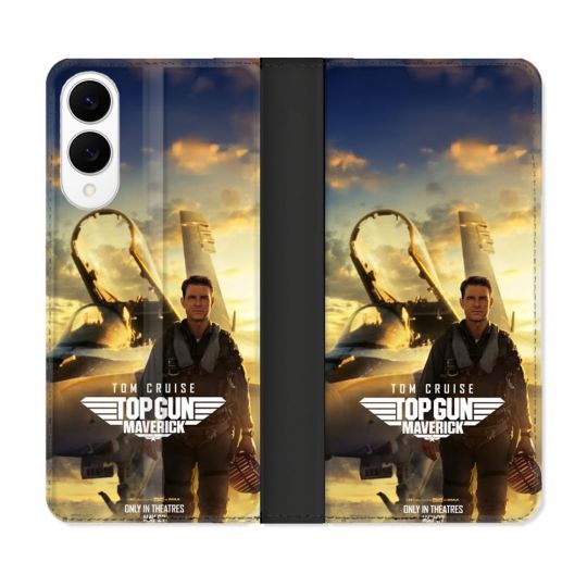Housse Cuir Portefeuille Pour Samsung Galaxy S25 EDGE Top Gun
