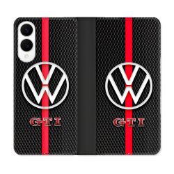 Housse Cuir Portefeuille Pour Samsung Galaxy S25 EDGE Volkwagen Line