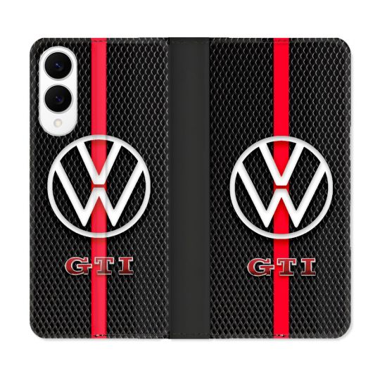 Housse Cuir Portefeuille Pour Samsung Galaxy S25 EDGE Volkwagen Line