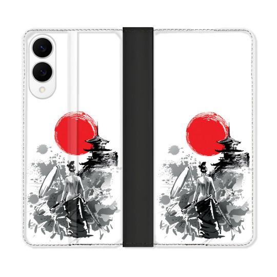 Housse Cuir Portefeuille Pour Samsung Galaxy S25 EDGE Voyage Japon Femme