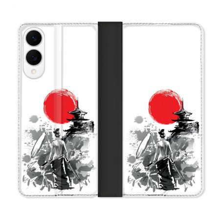 Housse Cuir Portefeuille Pour Samsung Galaxy S25 EDGE Voyage Japon Femme