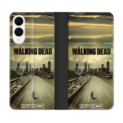 Housse Cuir Portefeuille Pour Samsung Galaxy S25 EDGE Walking Dead