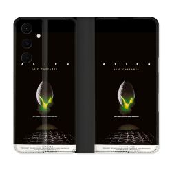 Housse Cuir Portefeuille Pour Samsung Galaxy S25 FE Alien Affiche