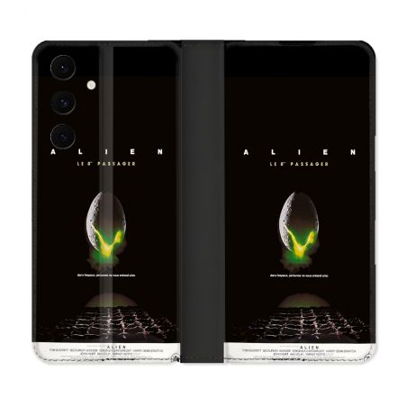 Housse Cuir Portefeuille Pour Samsung Galaxy S25 FE Alien Affiche