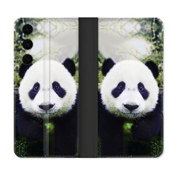Housse Cuir Portefeuille Pour Samsung Galaxy S25 FE Animal Panda Color