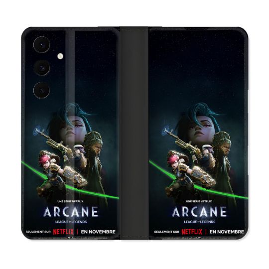Housse Cuir Portefeuille Pour Samsung Galaxy S25 FE Arcane Affiche