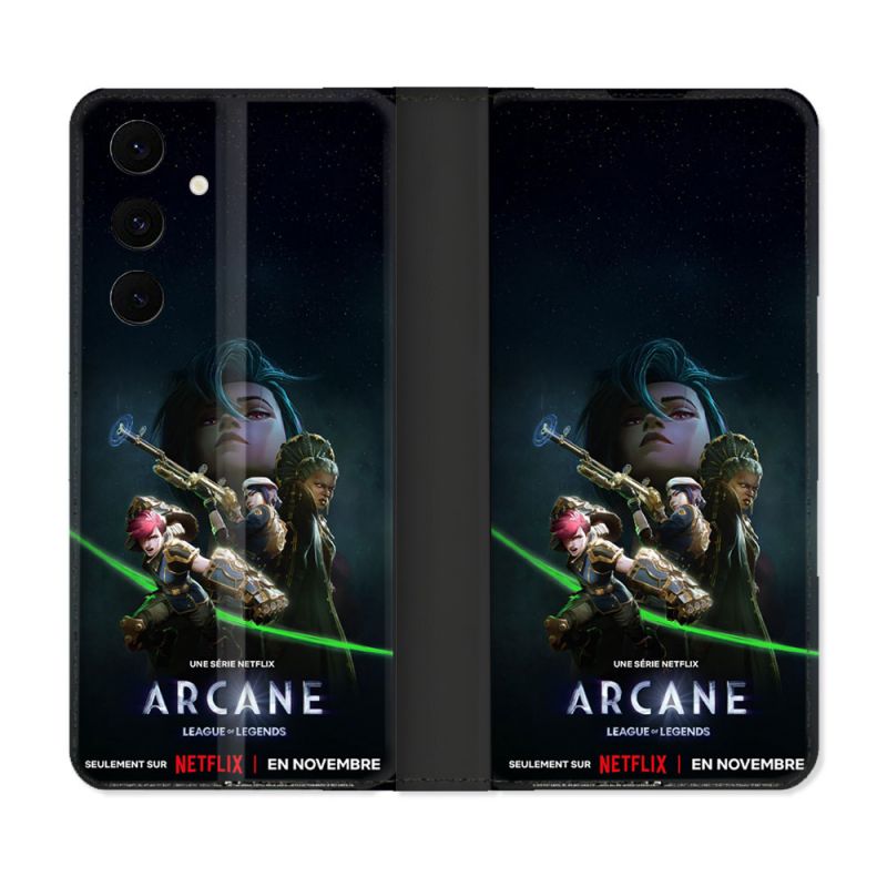 Housse Cuir Portefeuille Pour Samsung Galaxy S25 FE Arcane Affiche