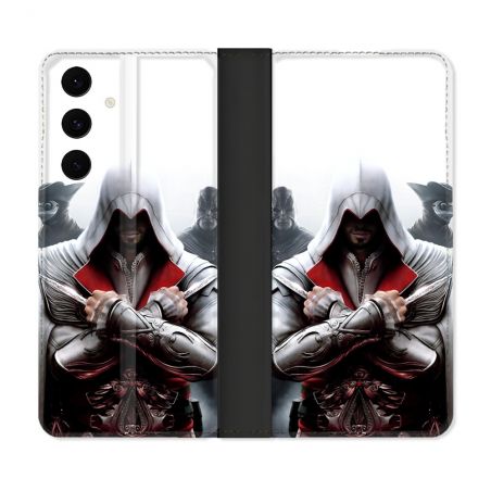 Housse Cuir Portefeuille Pour Samsung Galaxy S25 FE Assassin Creed Mask
