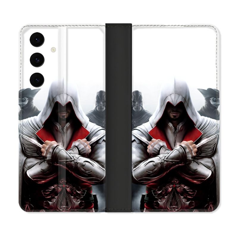 Housse Cuir Portefeuille Pour Samsung Galaxy S25 FE Assassin Creed Mask