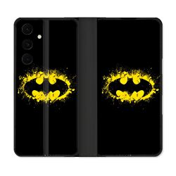 Housse Cuir Portefeuille Pour Samsung Galaxy S25 FE Batman Logo
