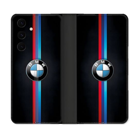Housse Cuir Portefeuille Pour Samsung Galaxy S25 FE BMW Logo