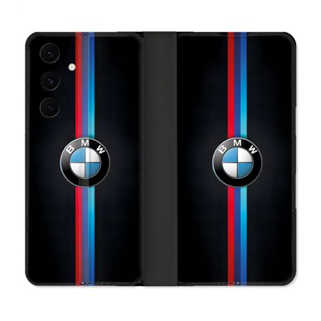 Housse Cuir Portefeuille Pour Samsung Galaxy S25 FE BMW Logo