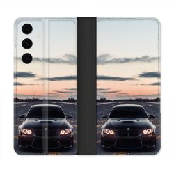 Housse Cuir Portefeuille Pour Samsung Galaxy S25 FE BMW Serie