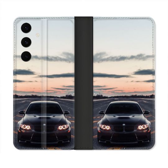 Housse Cuir Portefeuille Pour Samsung Galaxy S25 FE BMW Serie