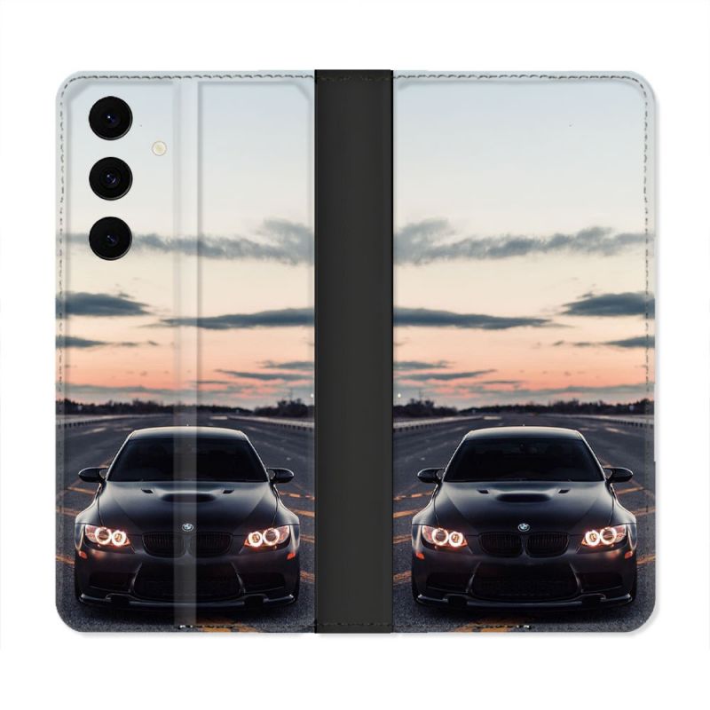 Housse Cuir Portefeuille Pour Samsung Galaxy S25 FE BMW Serie