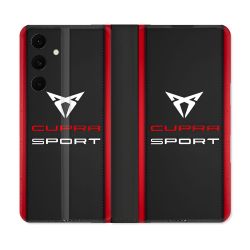 Housse Cuir Portefeuille Pour Samsung Galaxy S25 FE Cupra