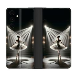 Housse Cuir Portefeuille Pour Samsung Galaxy S25 FE Danseuse Lumière