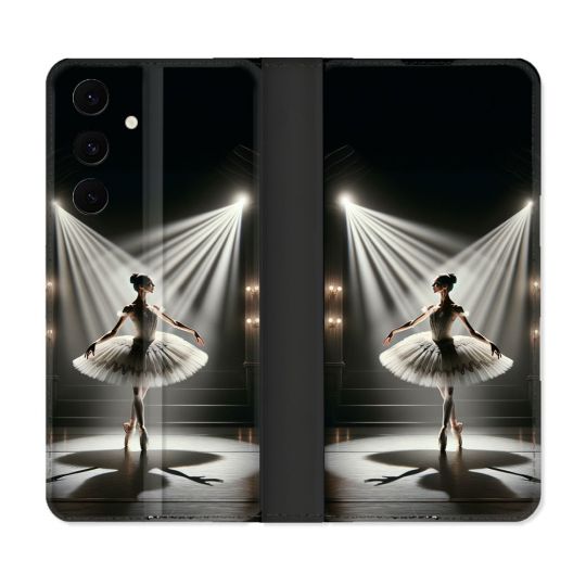 Housse Cuir Portefeuille Pour Samsung Galaxy S25 FE Danseuse Lumière