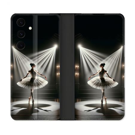 Housse Cuir Portefeuille Pour Samsung Galaxy S25 FE Danseuse Lumière