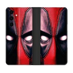Housse Cuir Portefeuille Pour Samsung Galaxy S25 FE Deadpool Yeux