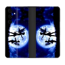 Housse Cuir Portefeuille Pour Samsung Galaxy S25 FE Fantastique Fee Lune