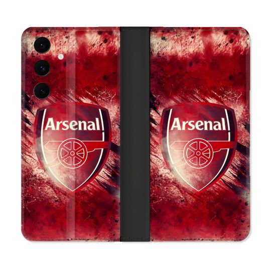 Housse Cuir Portefeuille Pour Samsung Galaxy S25 FE Foot Arsenal