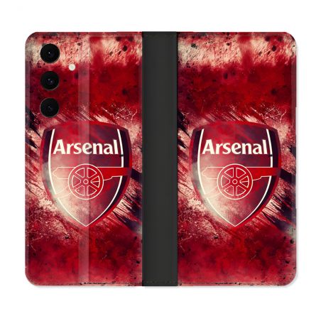 Housse Cuir Portefeuille Pour Samsung Galaxy S25 FE Foot Arsenal