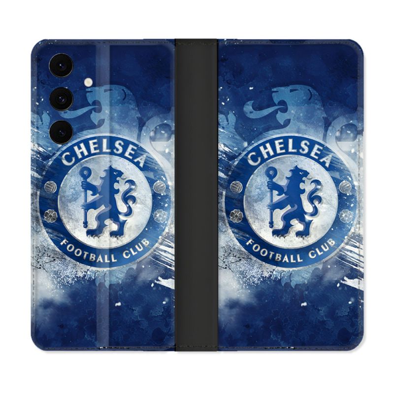 Housse Cuir Portefeuille Pour Samsung Galaxy S25 FE Foot Chelsea