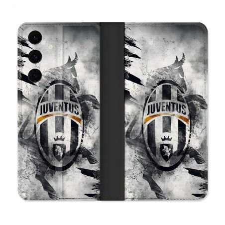 Housse Cuir Portefeuille Pour Samsung Galaxy S25 FE Foot Juventus Turin