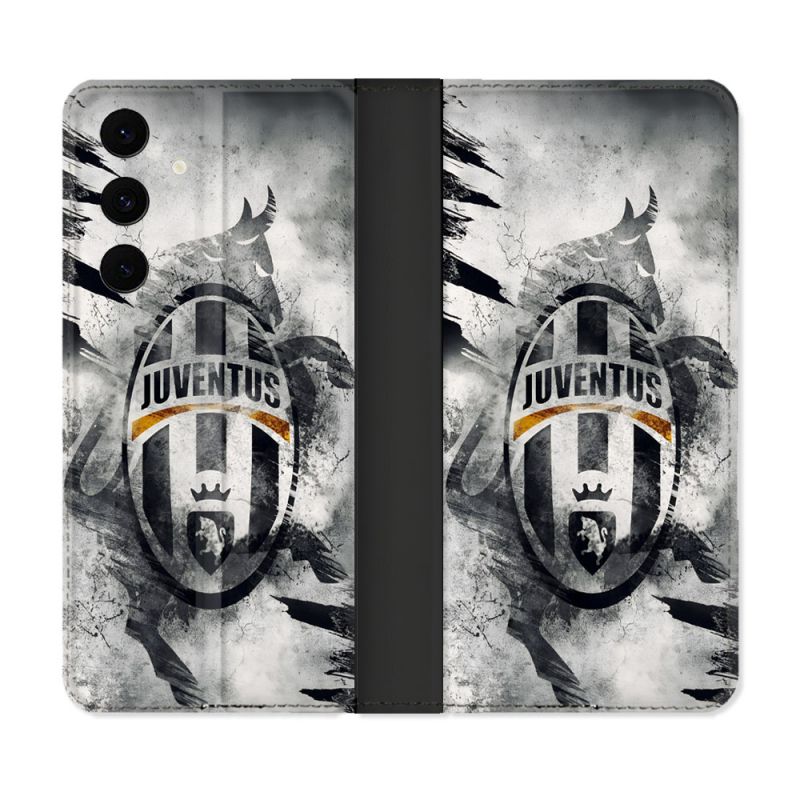 Housse Cuir Portefeuille Pour Samsung Galaxy S25 FE Foot Juventus Turin