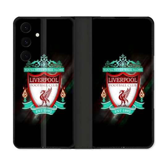 Housse Cuir Portefeuille Pour Samsung Galaxy S25 FE Foot Liverpool