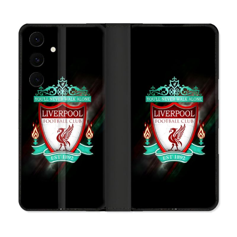 Housse Cuir Portefeuille Pour Samsung Galaxy S25 FE Foot Liverpool