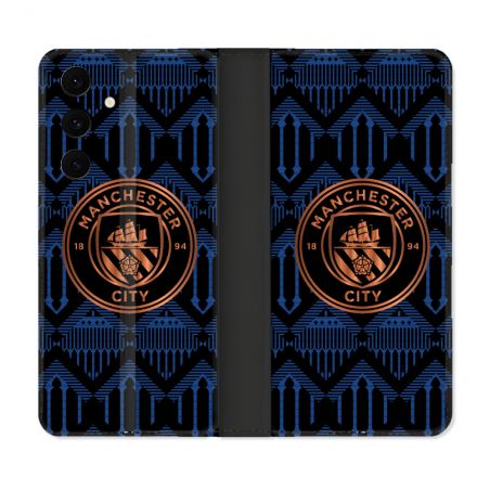 Housse Cuir Portefeuille Pour Samsung Galaxy S25 FE Foot Manchester City