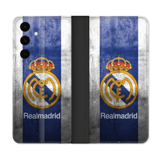Housse Cuir Portefeuille Pour Samsung Galaxy S25 FE Foot Real Madrid