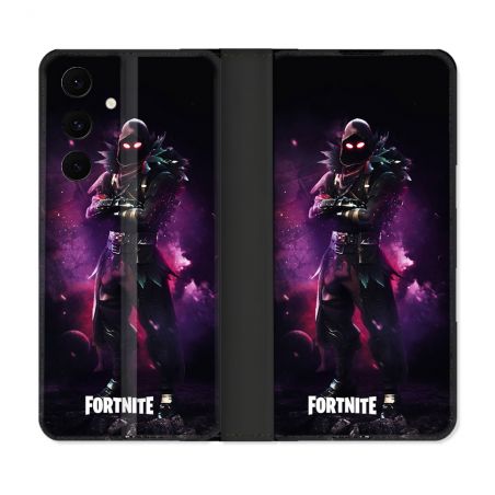 Housse Cuir Portefeuille Pour Samsung Galaxy S25 FE Fortnite Raven