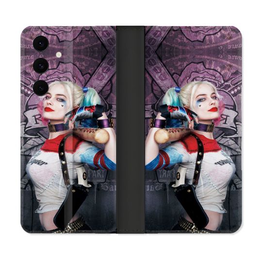 Housse Cuir Portefeuille Pour Samsung Galaxy S25 FE Harley Quinn Batte