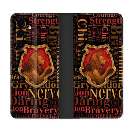 Housse Cuir Portefeuille Pour Samsung Galaxy S25 FE Harry Potter Griffondor