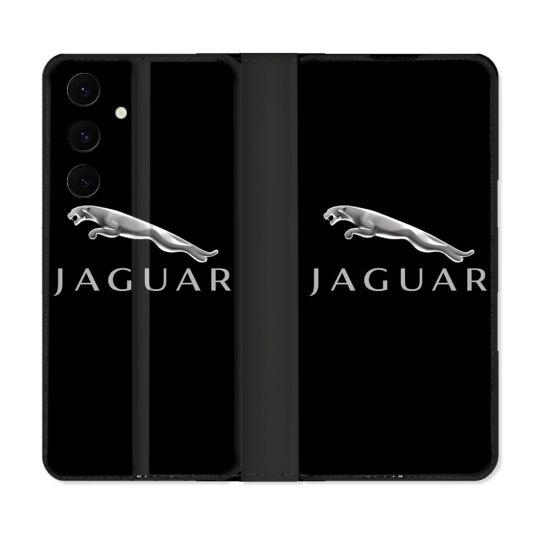 Housse Cuir Portefeuille Pour Samsung Galaxy S25 FE Jaguar