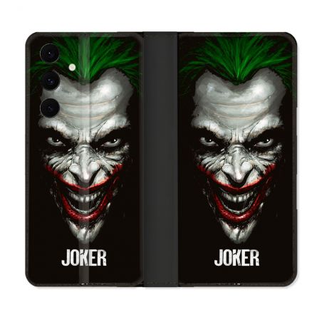 Housse Cuir Portefeuille Pour Samsung Galaxy S25 FE Joker Noir
