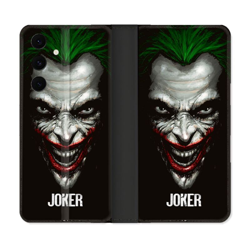 Housse Cuir Portefeuille Pour Samsung Galaxy S25 FE Joker Noir