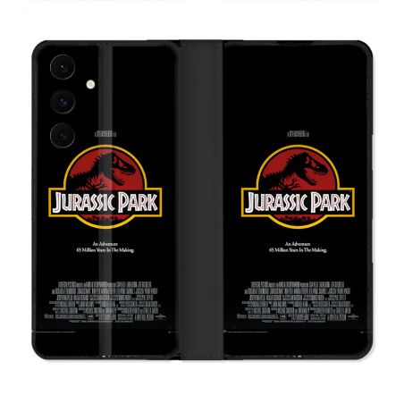 Housse Cuir Portefeuille Pour Samsung Galaxy S25 FE Jurassic Park Affiche