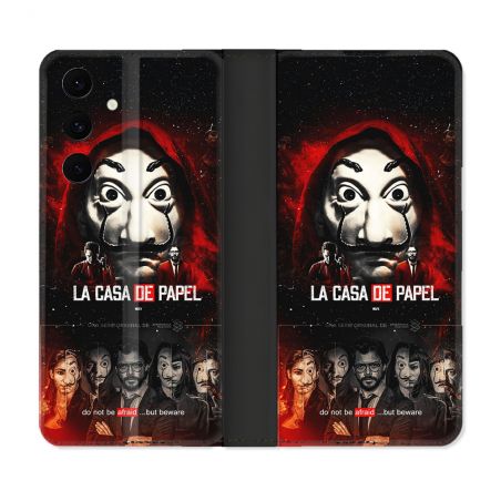 Housse Cuir Portefeuille Pour Samsung Galaxy S25 FE La Casa De Papel