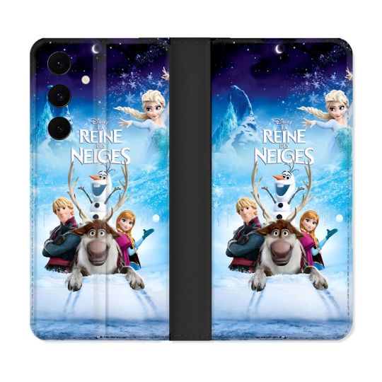 Housse Cuir Portefeuille Pour Samsung Galaxy S25 FE La Reine Des Neiges