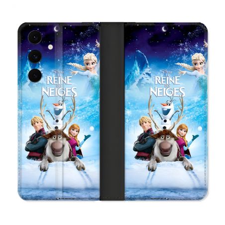 Housse Cuir Portefeuille Pour Samsung Galaxy S25 FE La Reine Des Neiges