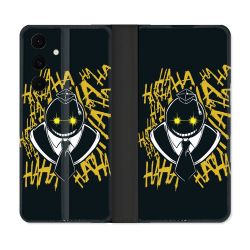 Housse Cuir Portefeuille Pour Samsung Galaxy S25 FE Manga Assassination Classroom Kuro Noir