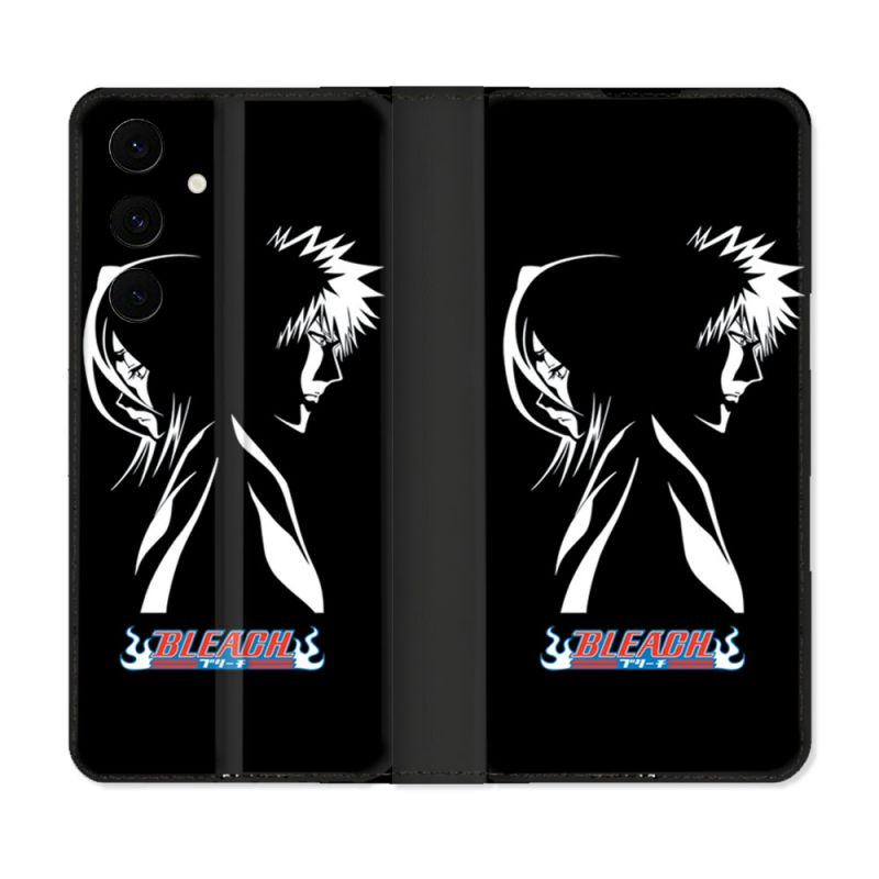 Housse Cuir Portefeuille Pour Samsung Galaxy S25 FE Manga Bleach Duo