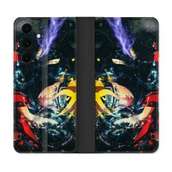 Housse Cuir Portefeuille Pour Samsung Galaxy S25 FE Manga Boruto Eclair