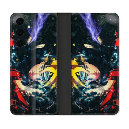 Housse Cuir Portefeuille Pour Samsung Galaxy S25 FE Manga Boruto Eclair